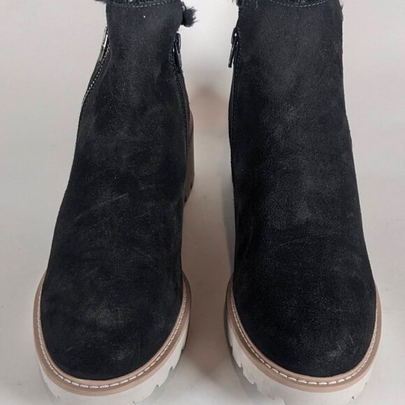 Dolce Vita Faux Suede Ankle Boots – Dark Grey/Black, Western Style, Size 9.5 - Picture 3 of 7